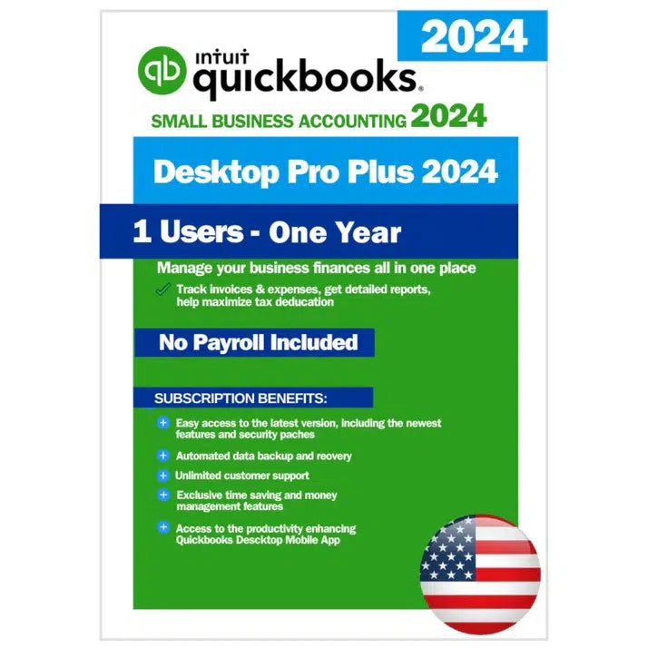 QuickBooks Desktop Pro Plus 2024 – 1 Year Subscription